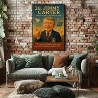 Jimmy Carter Portrait Collection Fine Art Print PosterGoat