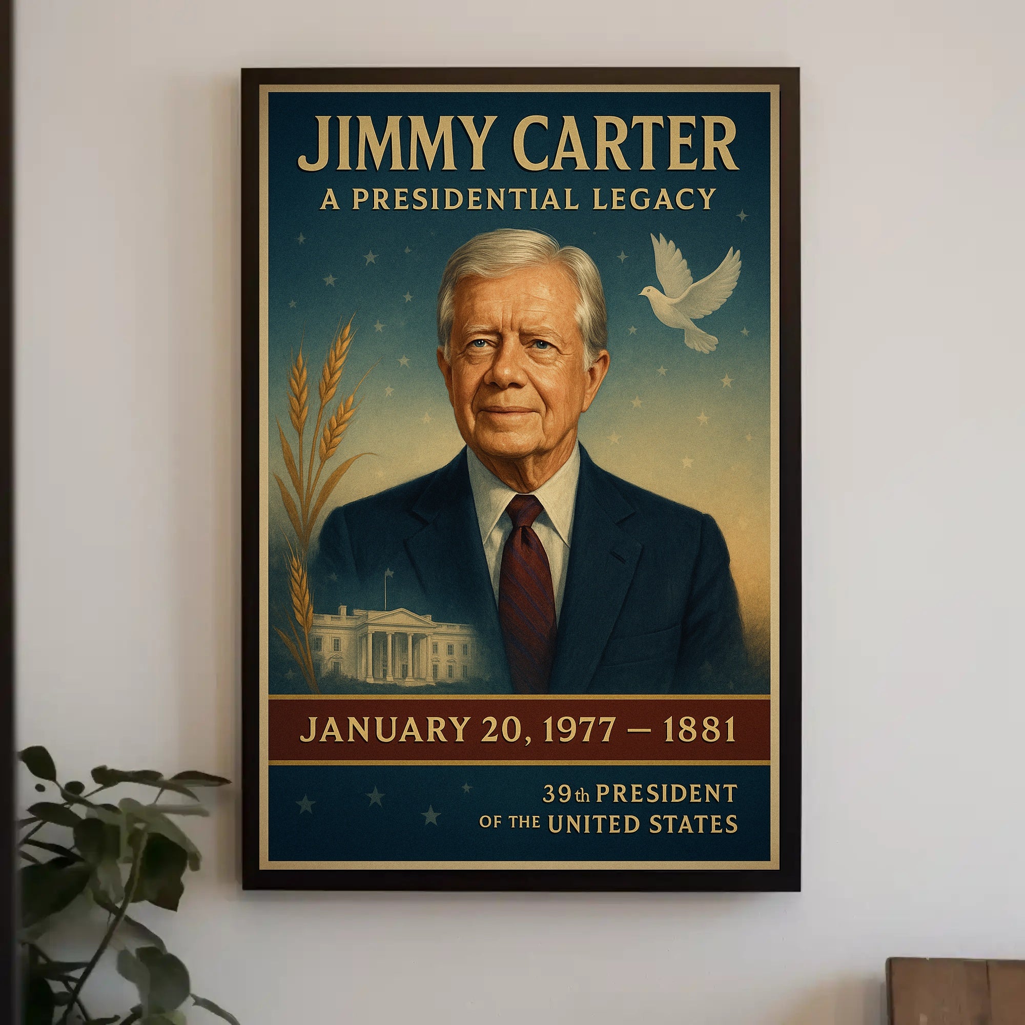 Jimmy Carter Portrait Collection Gallery Print Poster PosterGoat