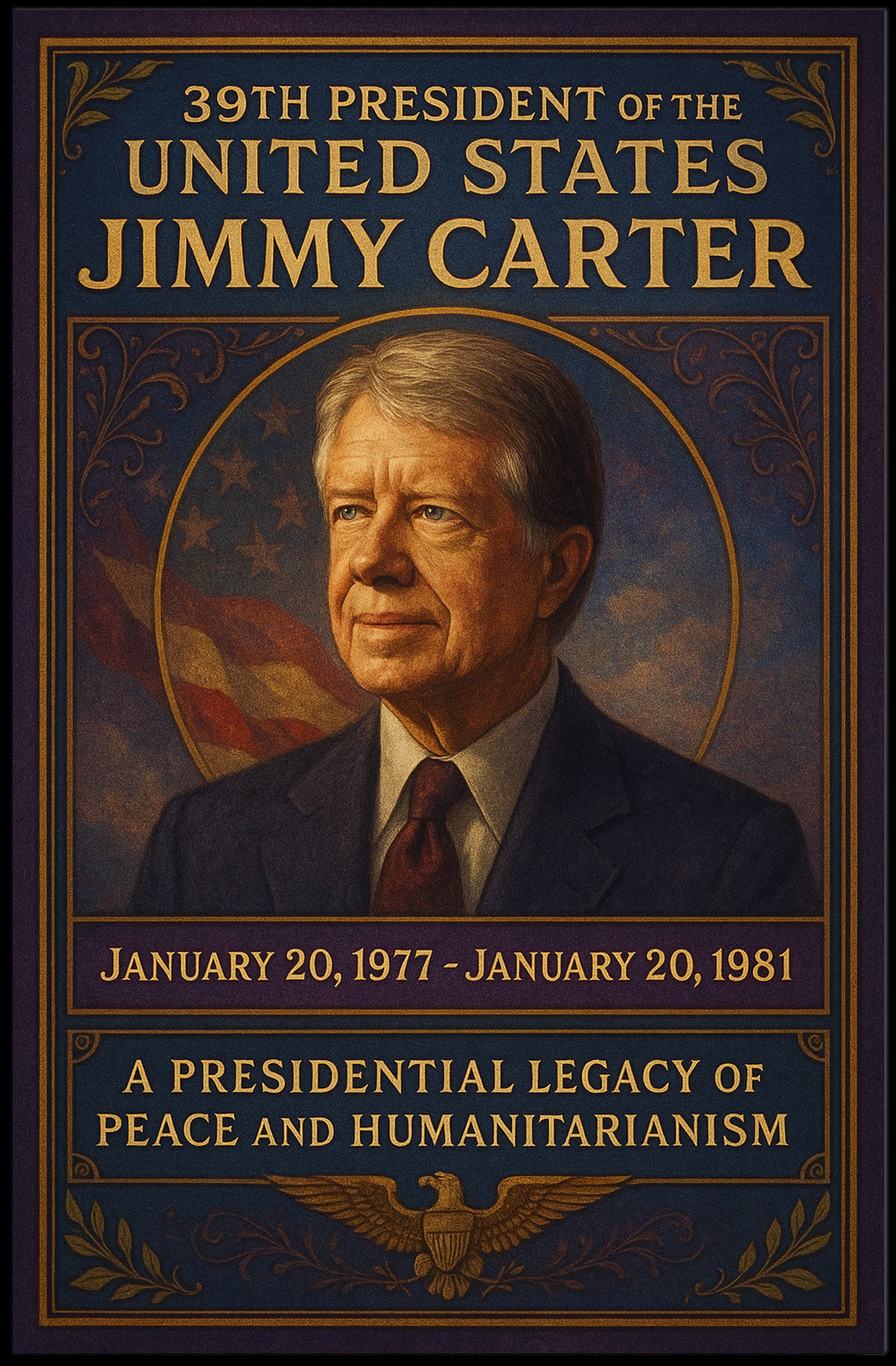 Jimmy Carter Presidency Archival Poster PosterGoat