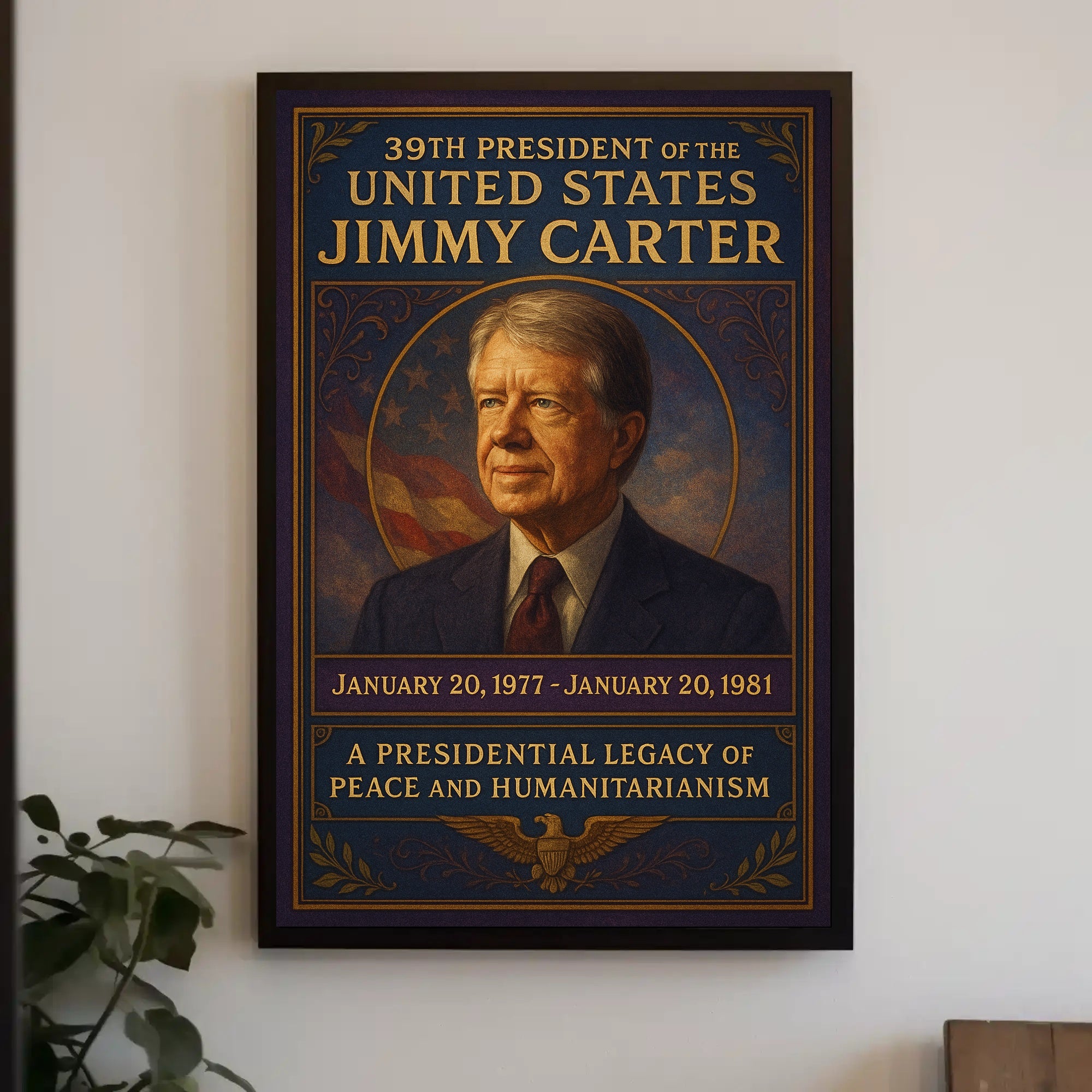 Jimmy Carter Presidency Archival Poster PosterGoat
