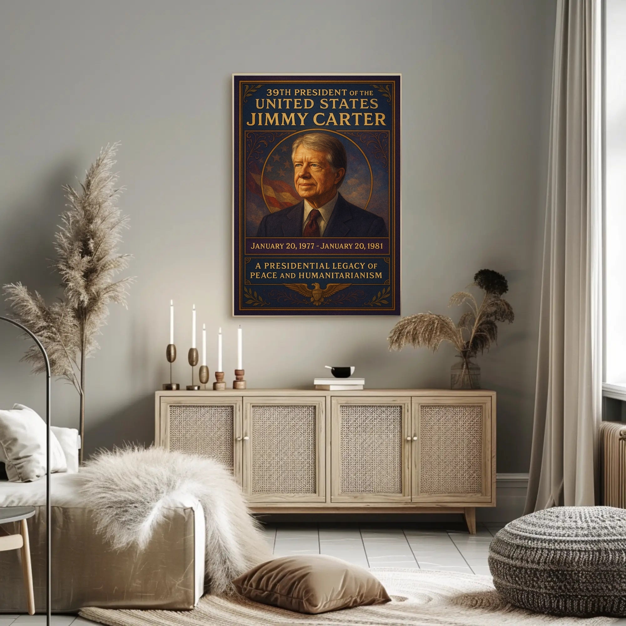 Jimmy Carter Presidency Archival Poster PosterGoat