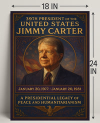Jimmy Carter Presidency Archival Poster PosterGoat