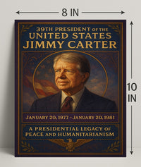 Jimmy Carter Presidency Archival Poster PosterGoat