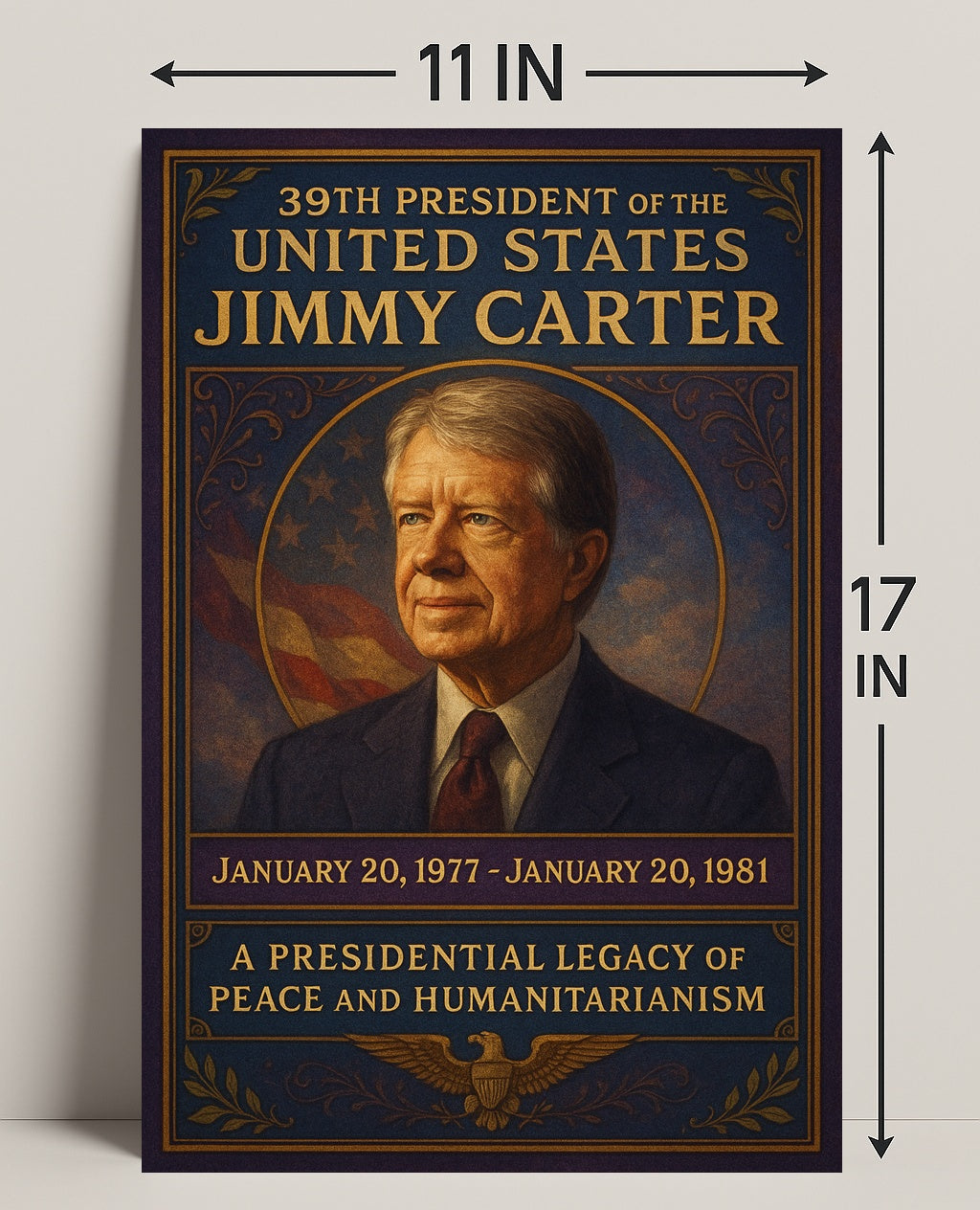 Jimmy Carter Presidency Archival Poster PosterGoat