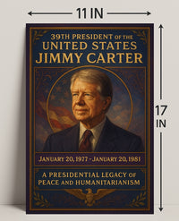 Jimmy Carter Presidency Archival Poster PosterGoat