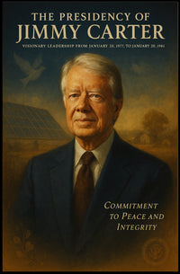 Jimmy Carter Presidency Artistic Wall Poster PosterGoat
