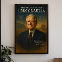 Jimmy Carter Presidency Artistic Wall Poster PosterGoat
