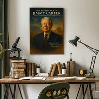 Jimmy Carter Presidency Artistic Wall Poster PosterGoat