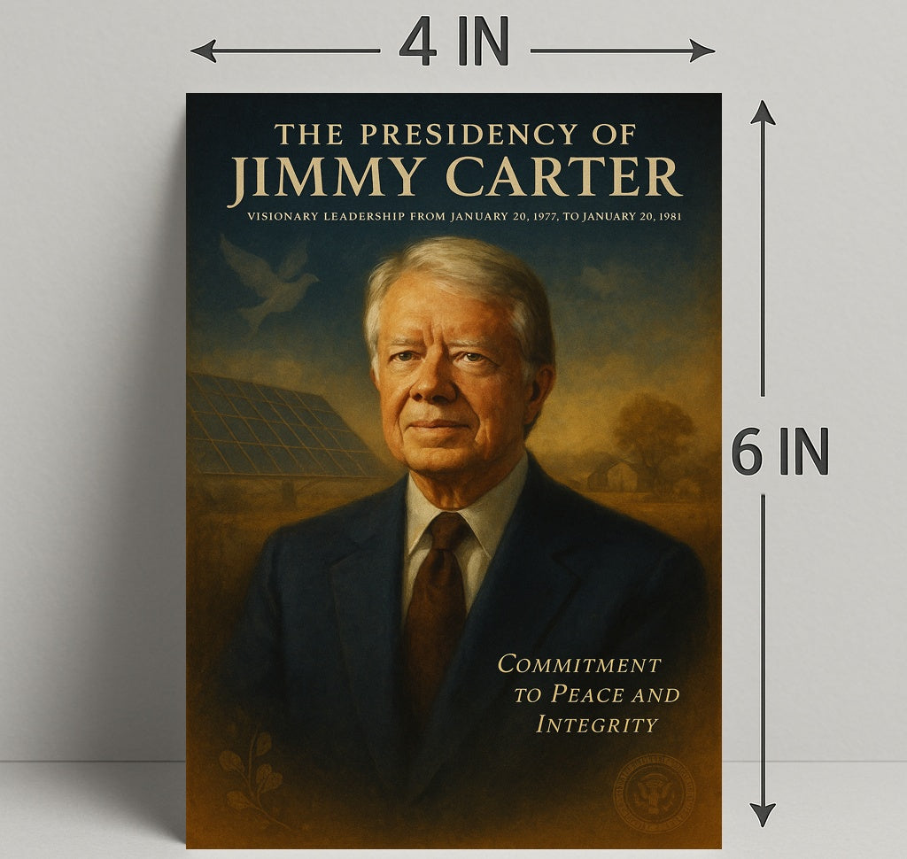 Jimmy Carter Presidency Artistic Wall Poster PosterGoat