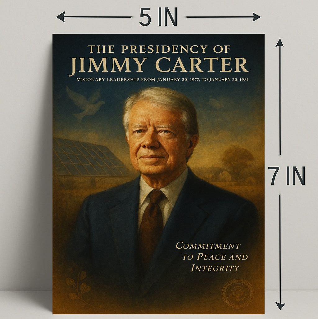 Jimmy Carter Presidency Artistic Wall Poster PosterGoat