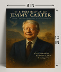 Jimmy Carter Presidency Artistic Wall Poster PosterGoat