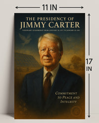 Jimmy Carter Presidency Artistic Wall Poster PosterGoat