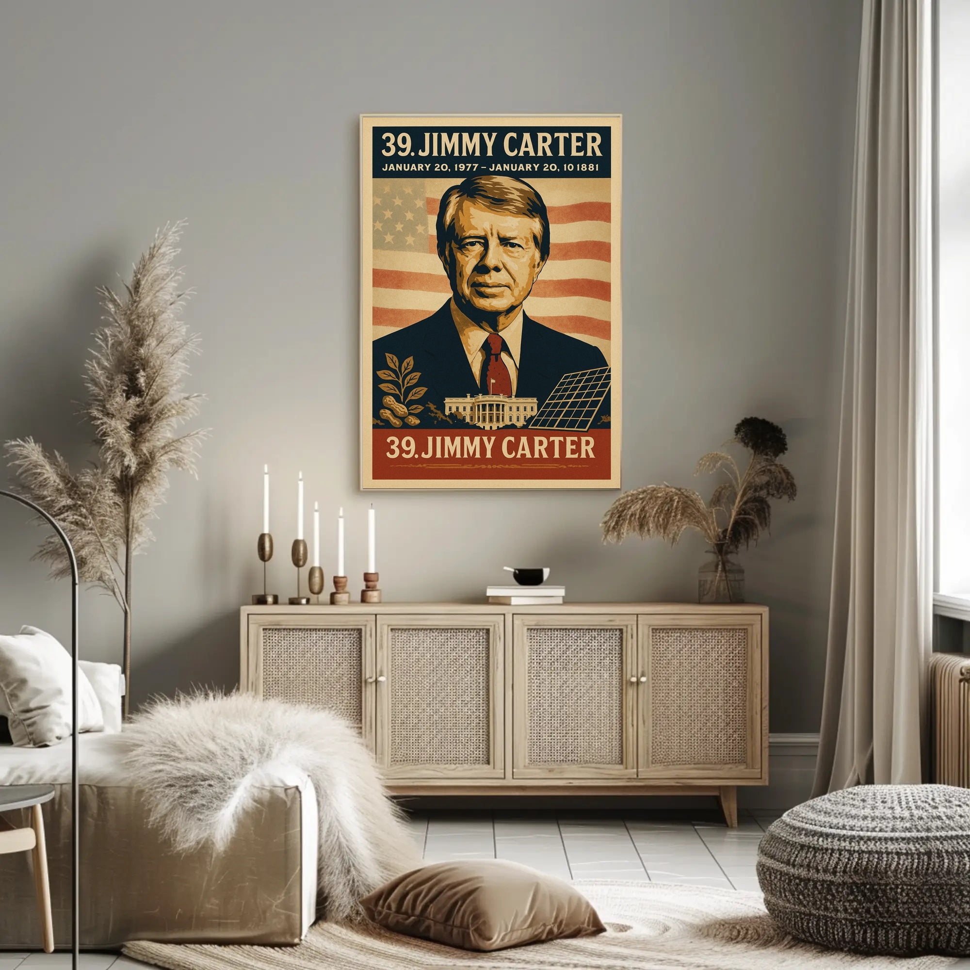 Jimmy Carter Presidency Poster Art PosterGoat