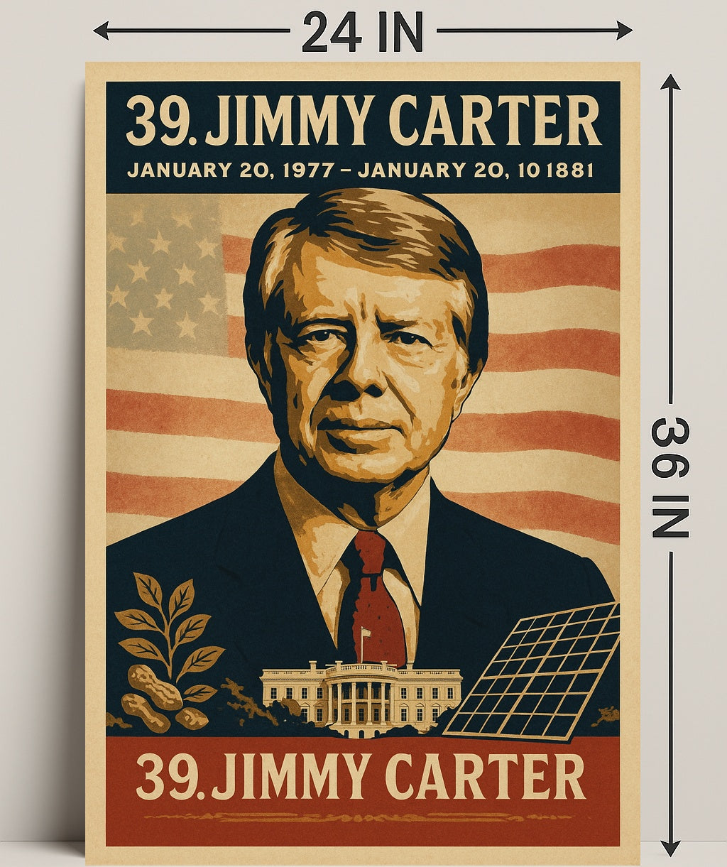 Jimmy Carter Presidency Poster Art PosterGoat