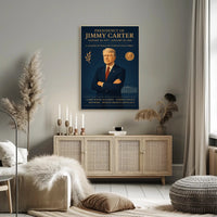 Jimmy Carter Presidential Overview Poster Wall Art PosterGoat