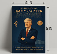 Jimmy Carter Presidential Overview Poster Wall Art PosterGoat