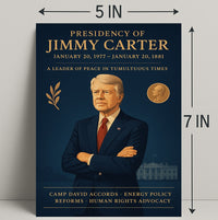 Jimmy Carter Presidential Overview Poster Wall Art PosterGoat