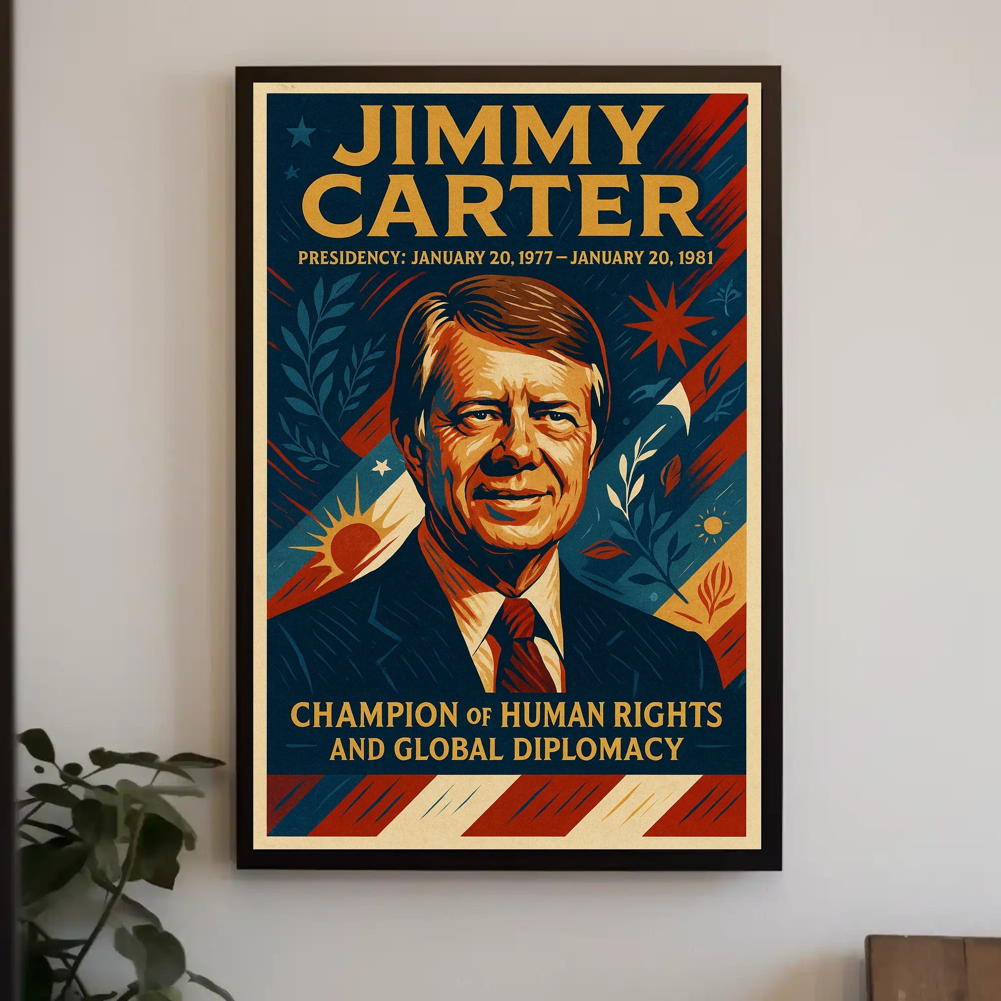 Jimmy Carter Presidential Poster PosterGoat