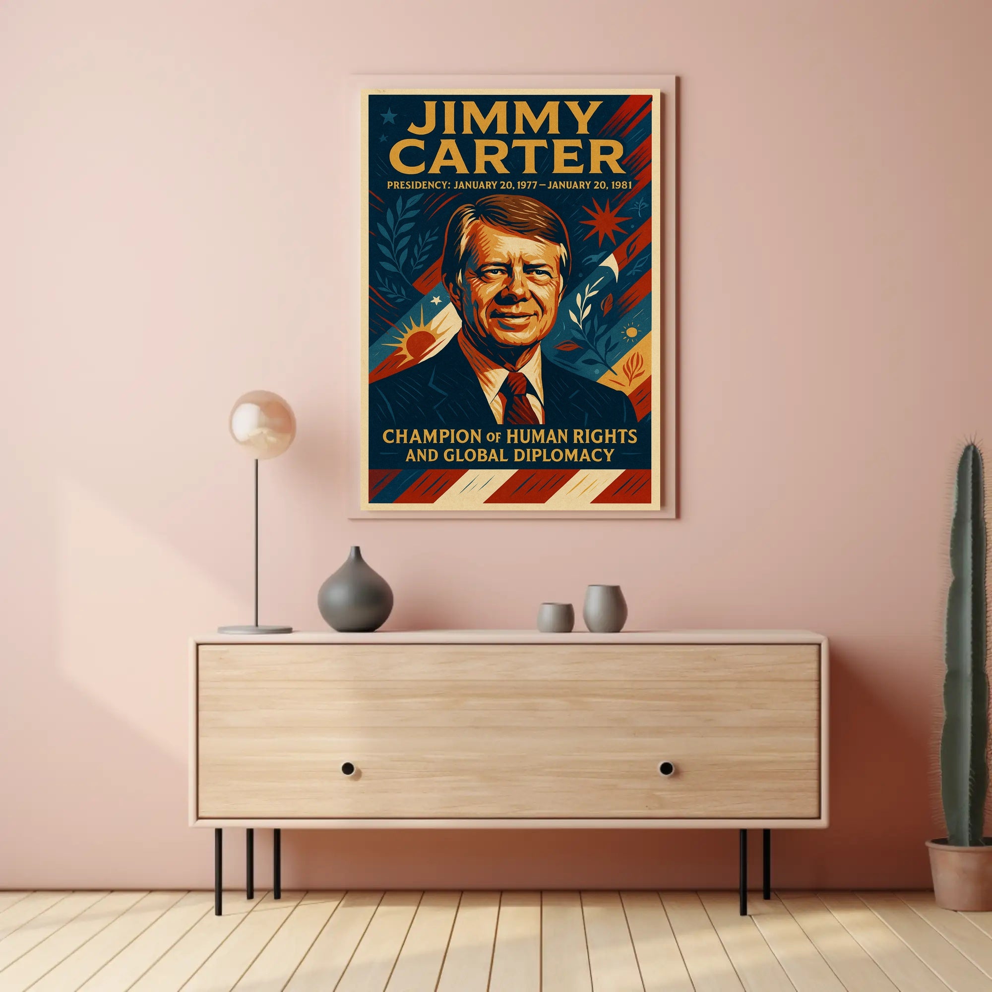 Jimmy Carter Presidential Poster PosterGoat