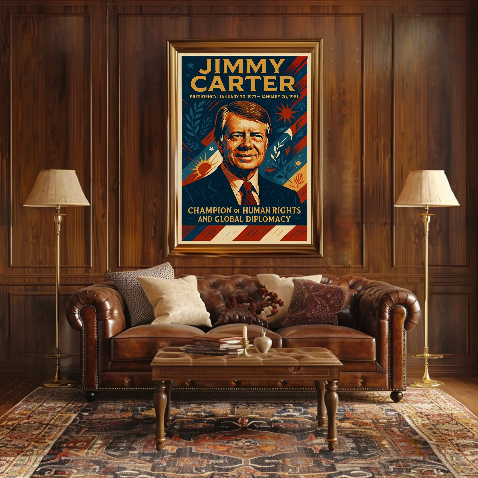 Jimmy Carter Presidential Poster PosterGoat