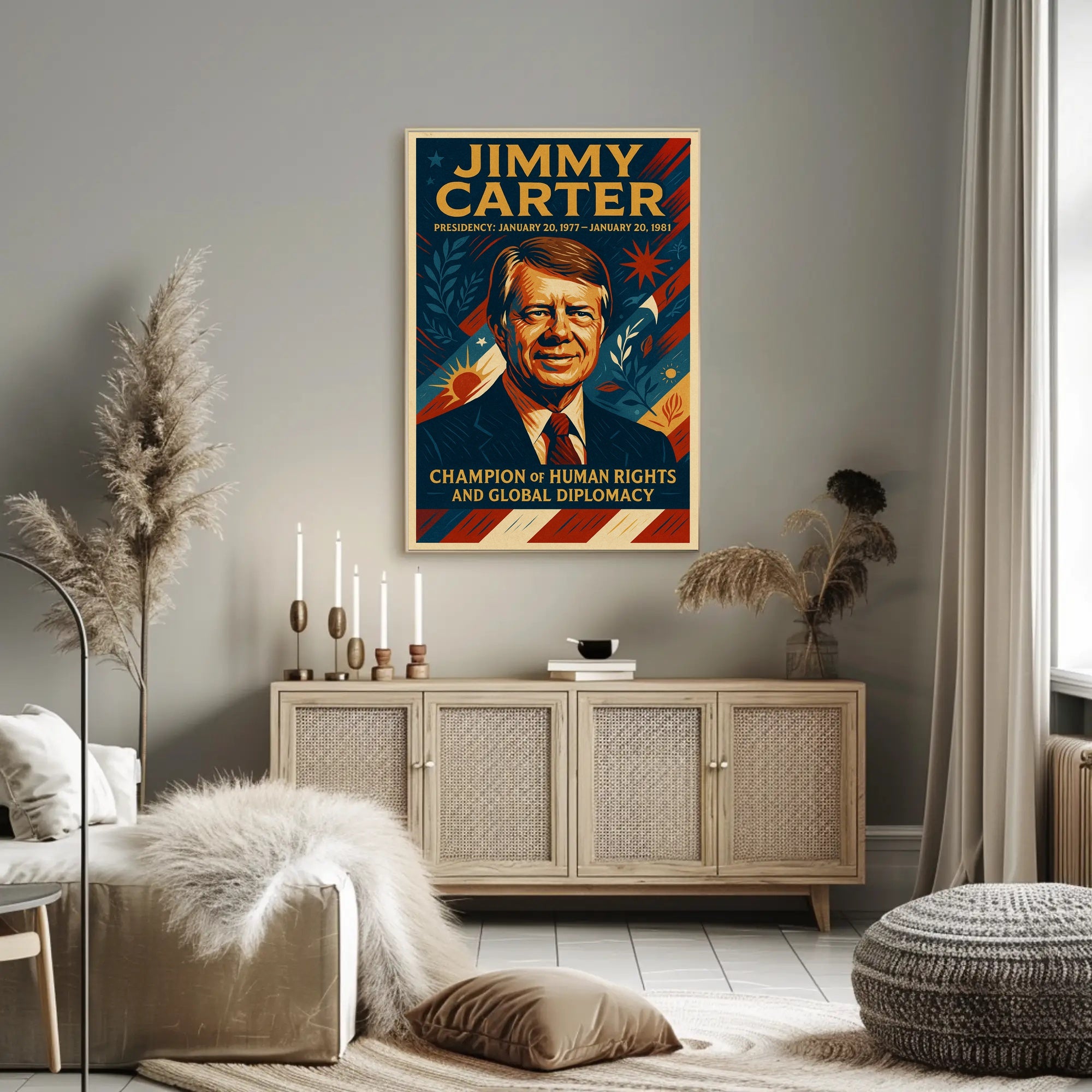Jimmy Carter Presidential Poster PosterGoat