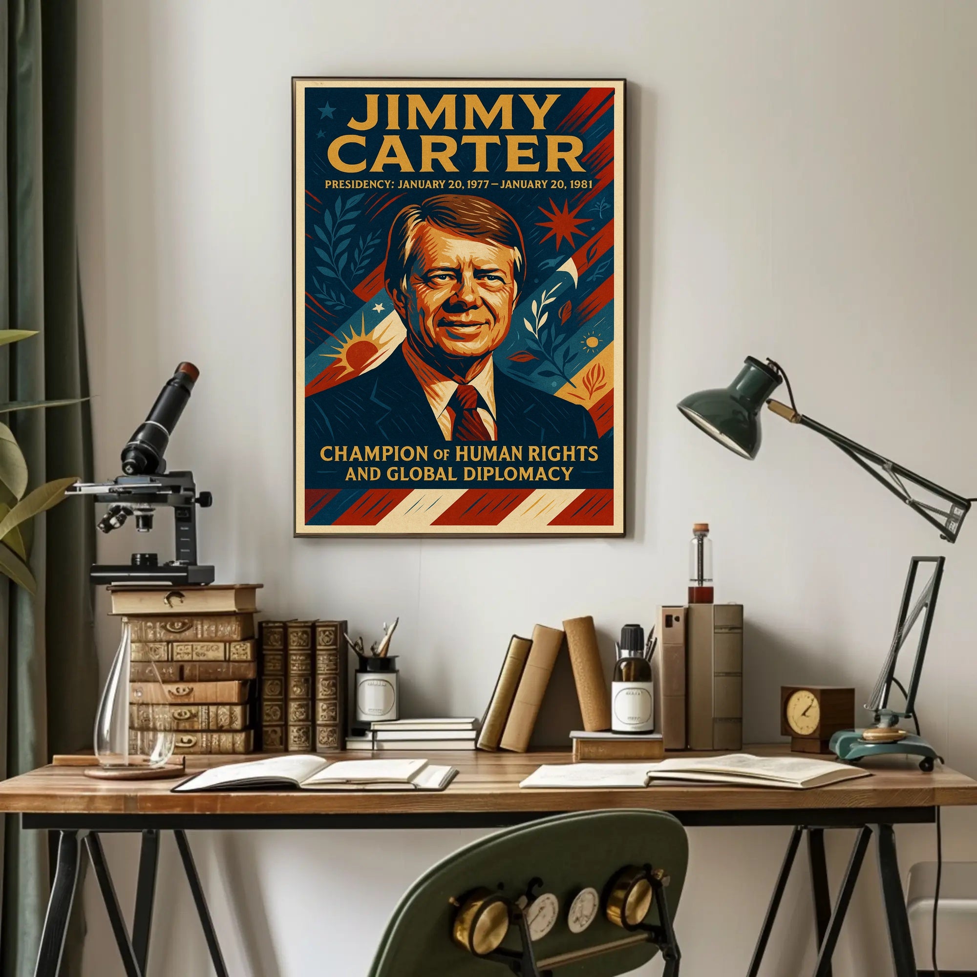 Jimmy Carter Presidential Poster PosterGoat