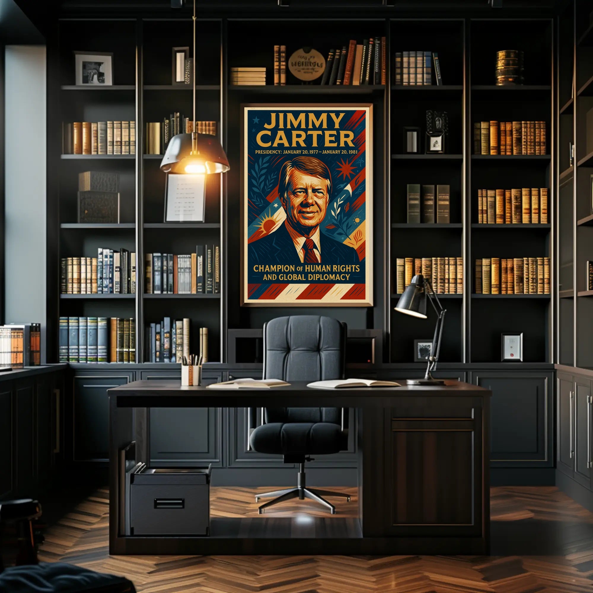 Jimmy Carter Presidential Poster PosterGoat
