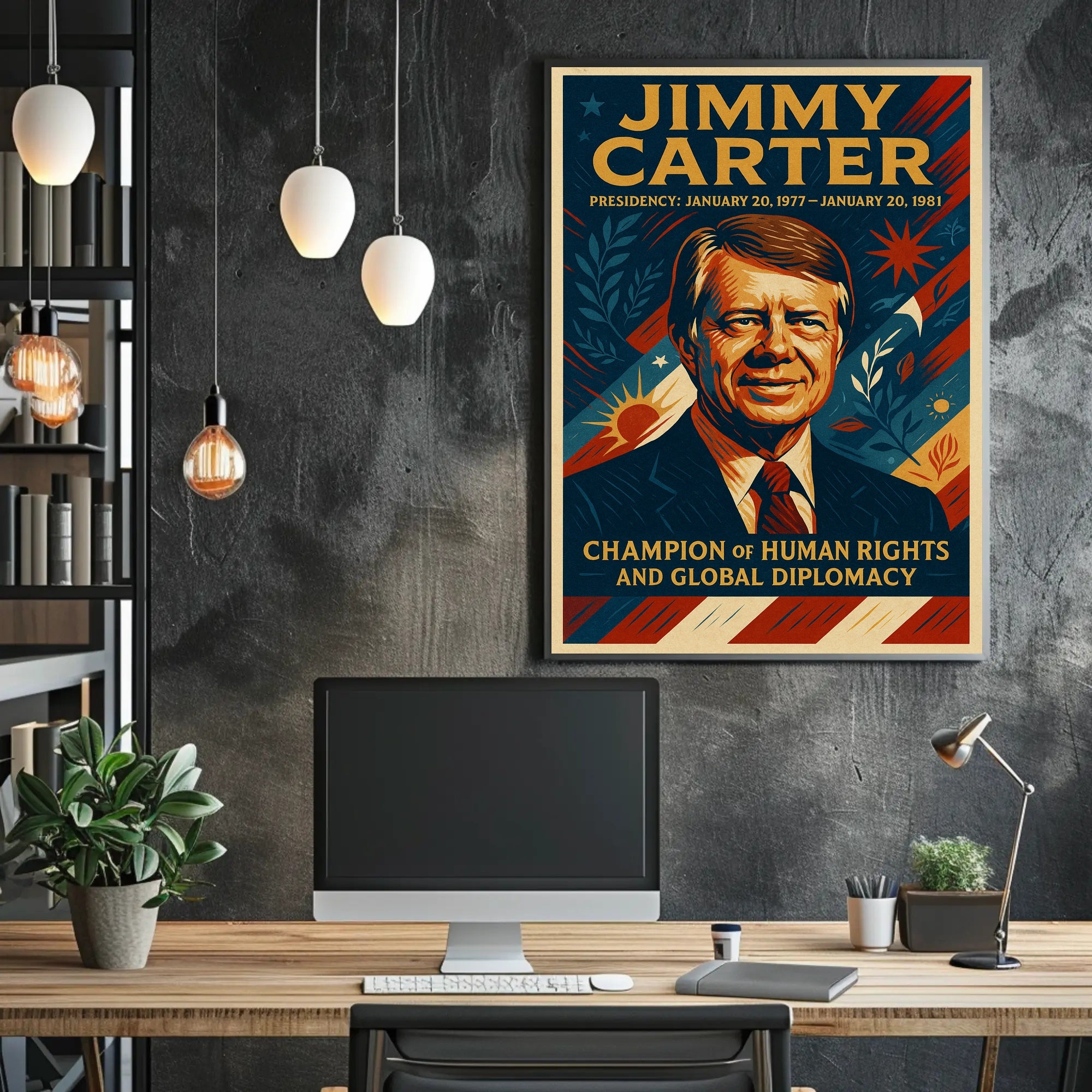 Jimmy Carter Presidential Poster PosterGoat
