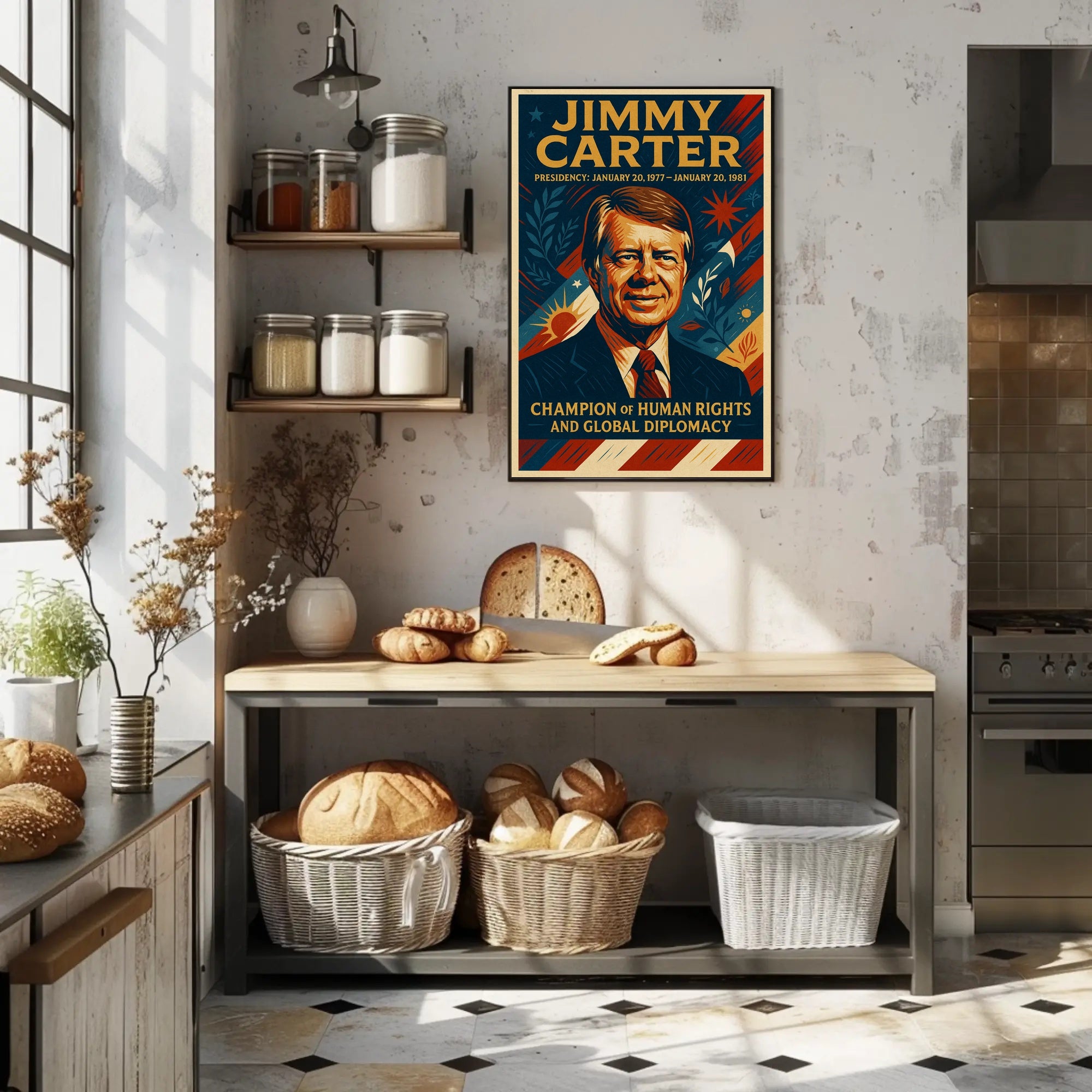 Jimmy Carter Presidential Poster PosterGoat
