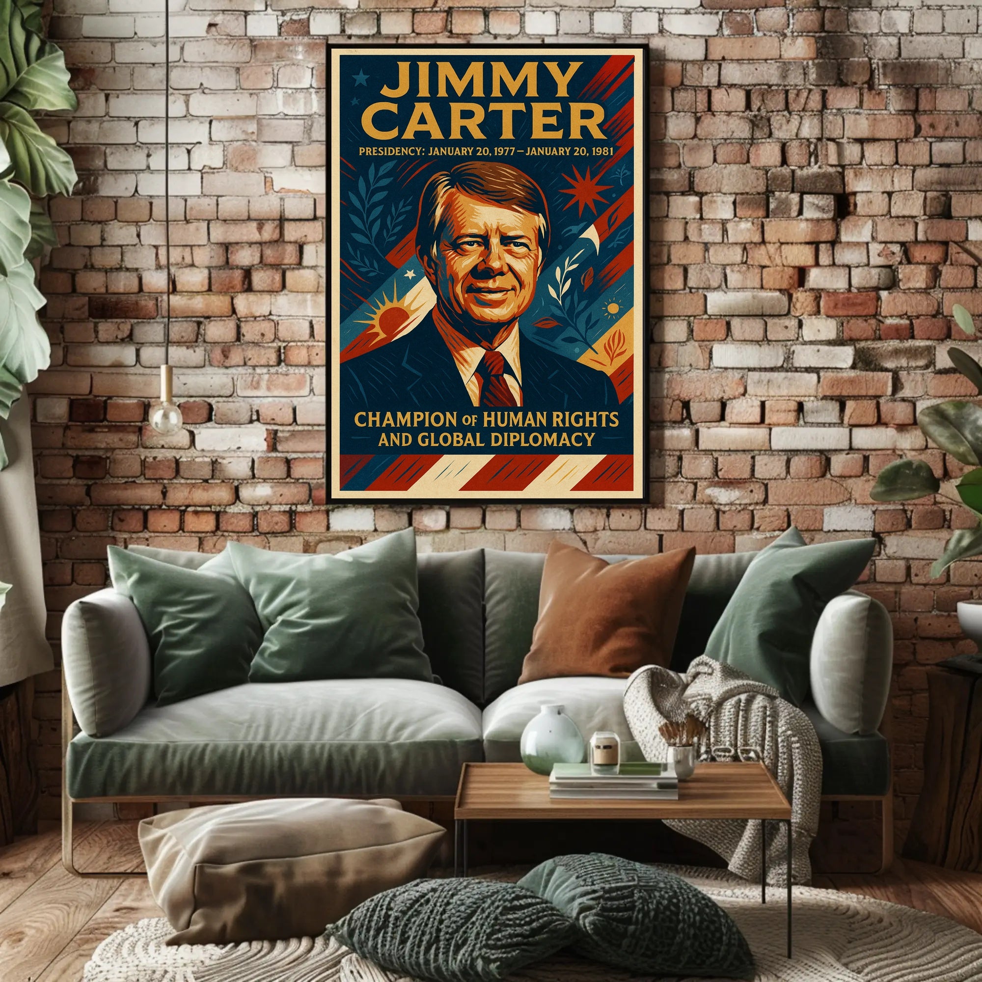 Jimmy Carter Presidential Poster PosterGoat
