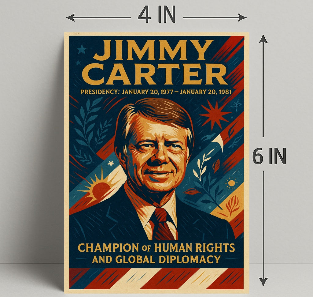 Jimmy Carter Presidential Poster PosterGoat