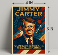 Jimmy Carter Presidential Poster PosterGoat