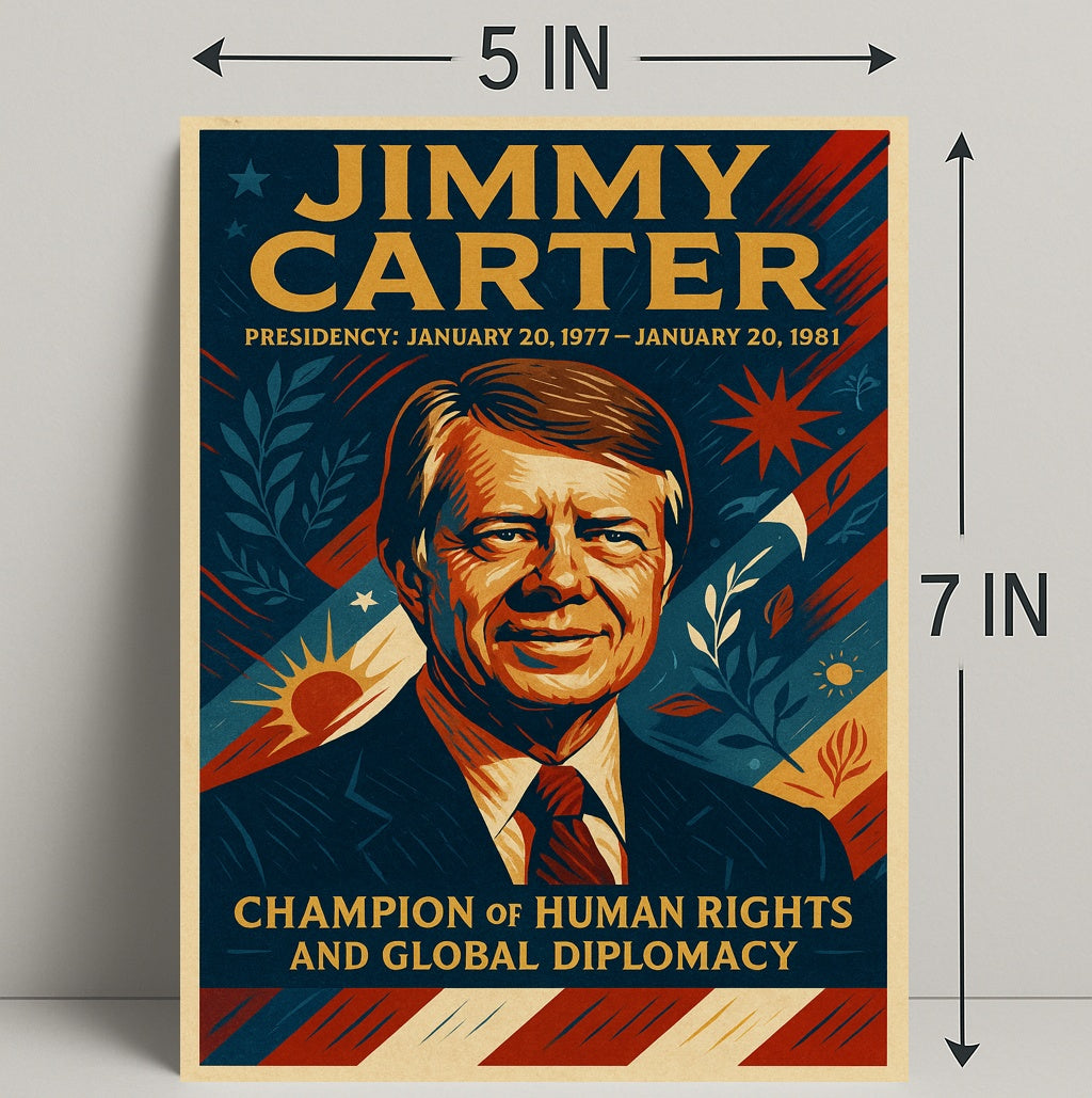 Jimmy Carter Presidential Poster PosterGoat