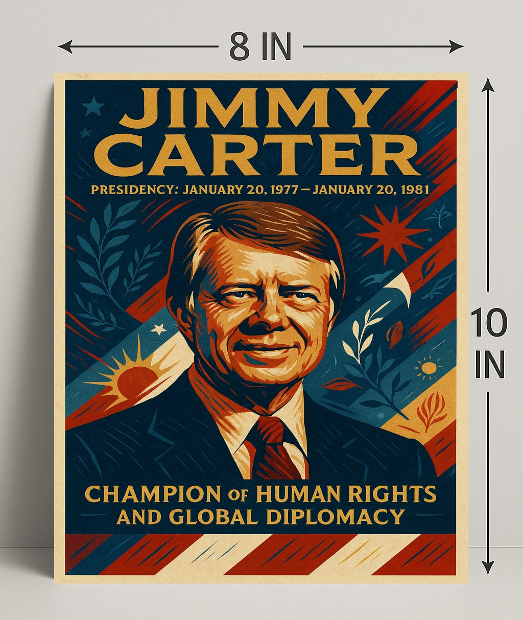 Jimmy Carter Presidential Poster PosterGoat