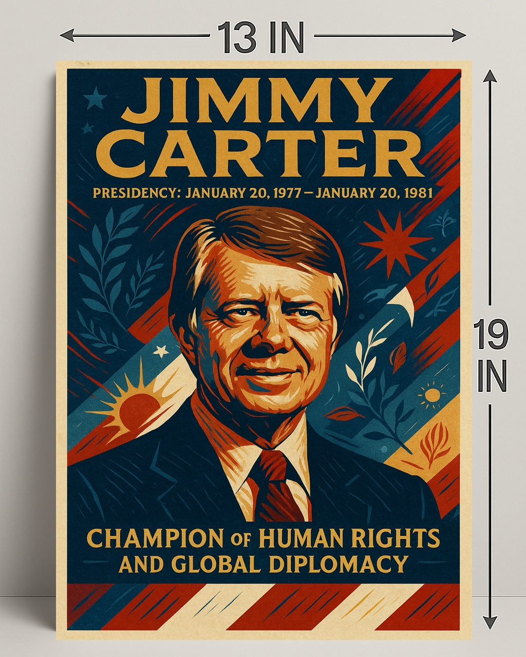 Jimmy Carter Presidential Poster PosterGoat