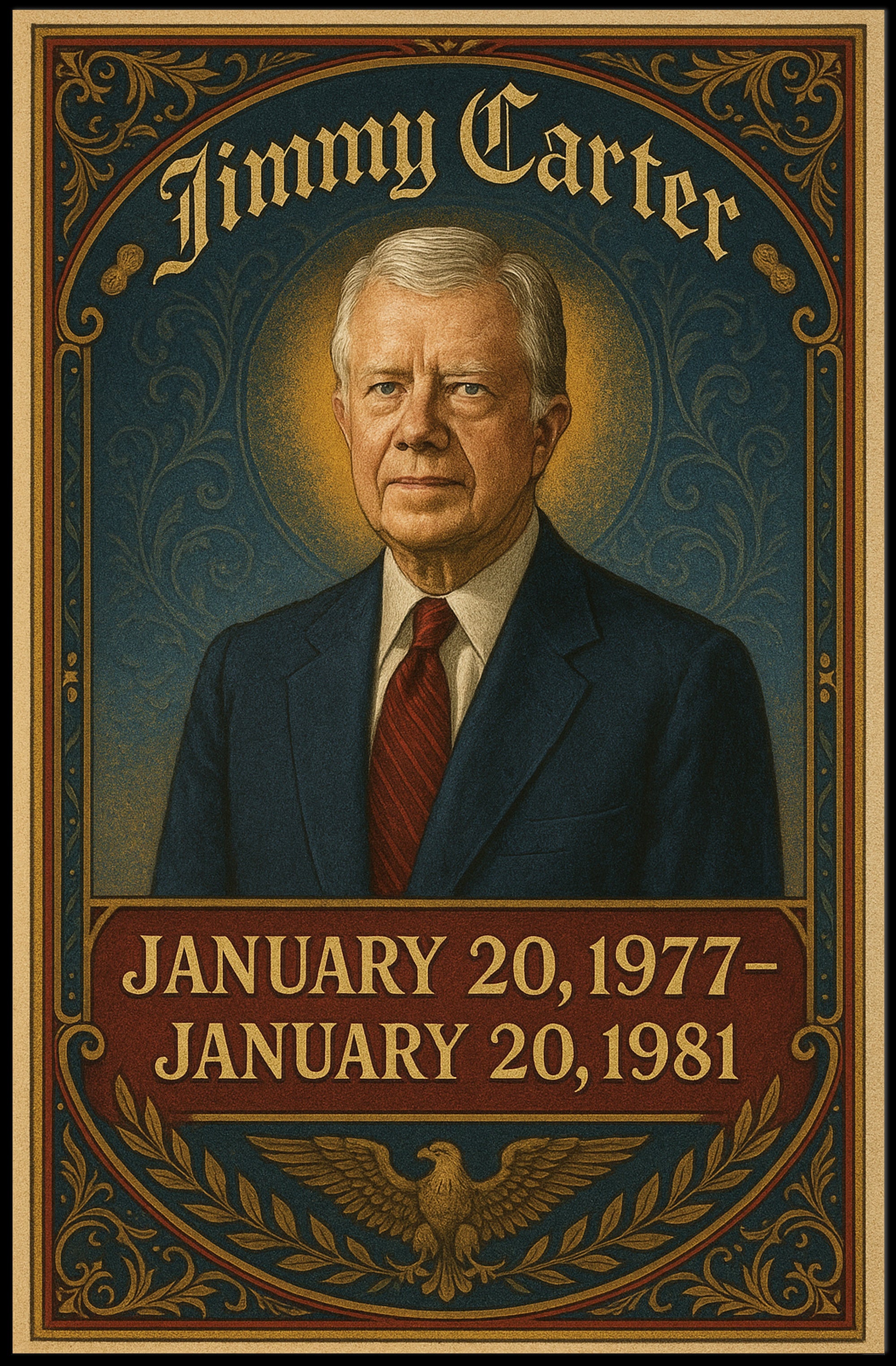 Jimmy Carter Presidential Term Poster PosterGoat