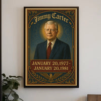 Jimmy Carter Presidential Term Poster PosterGoat