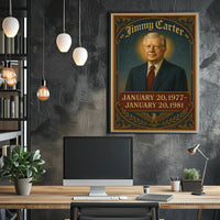 Jimmy Carter Presidential Term Poster PosterGoat