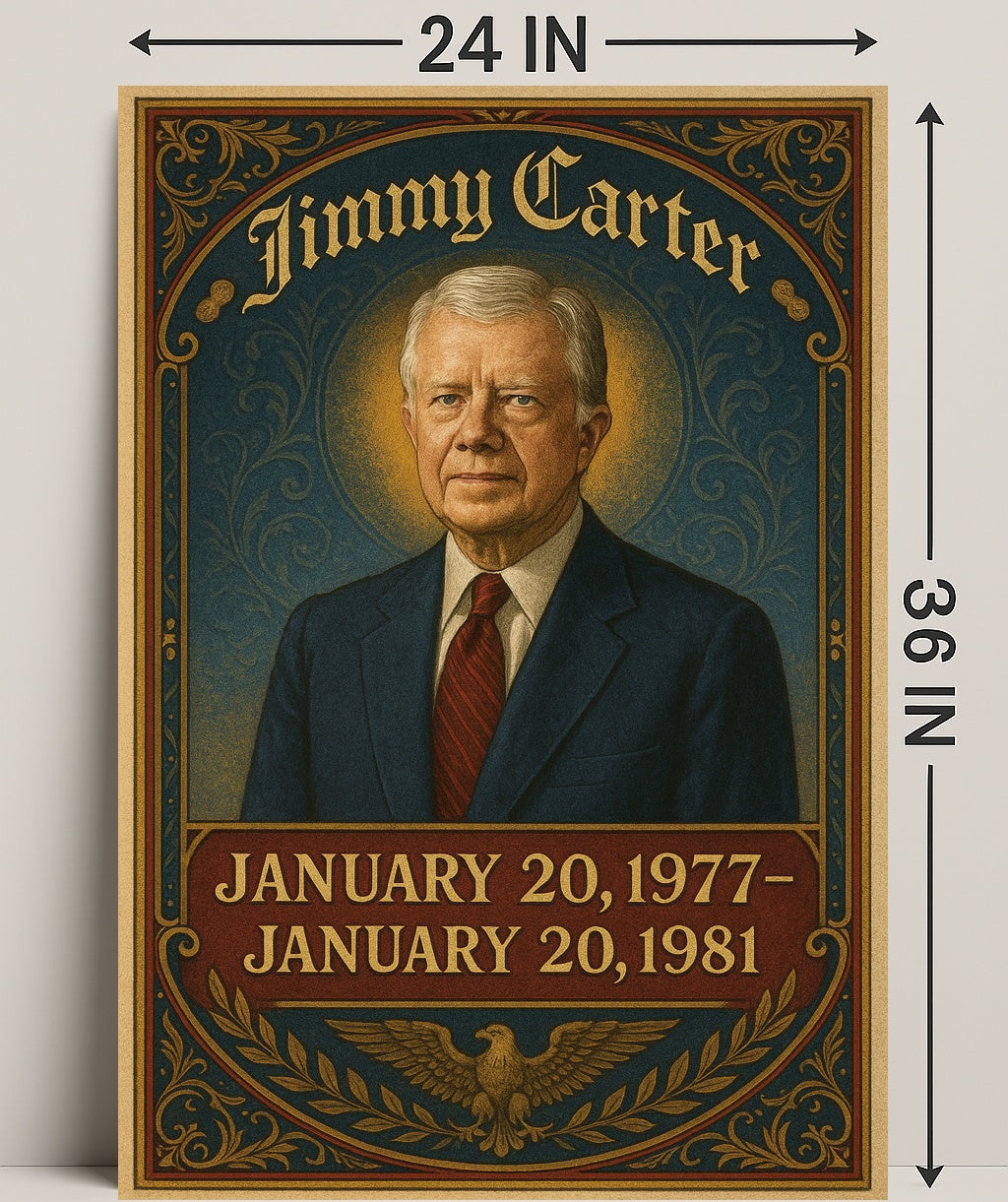 Jimmy Carter Presidential Term Poster PosterGoat