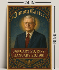 Jimmy Carter Presidential Term Poster PosterGoat