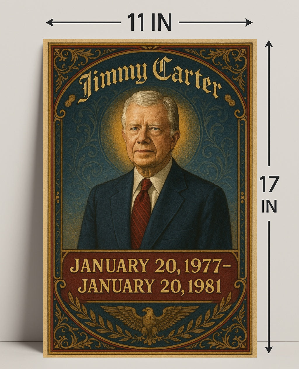 Jimmy Carter Presidential Term Poster PosterGoat