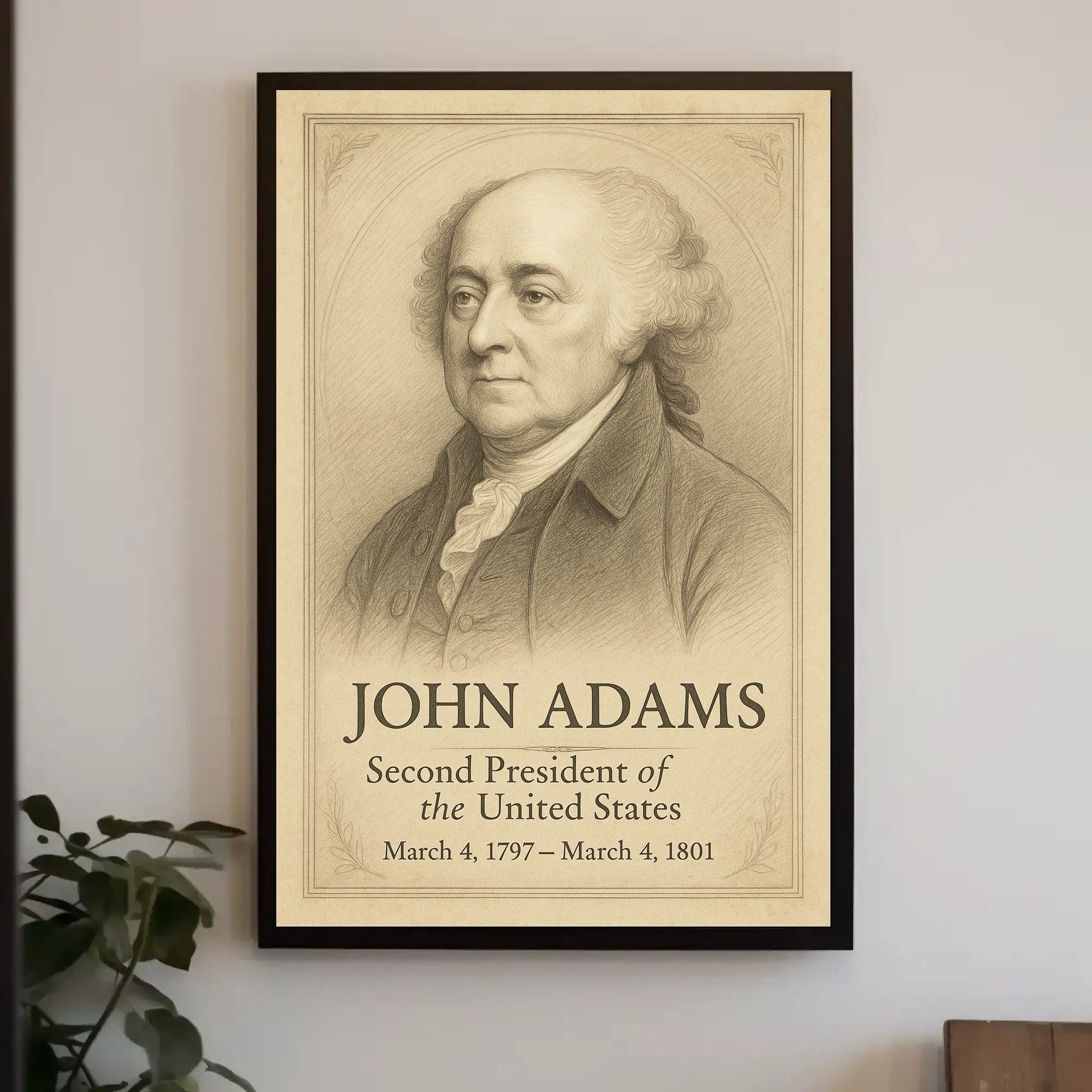 John Adams 2nd President Poster PosterGoat