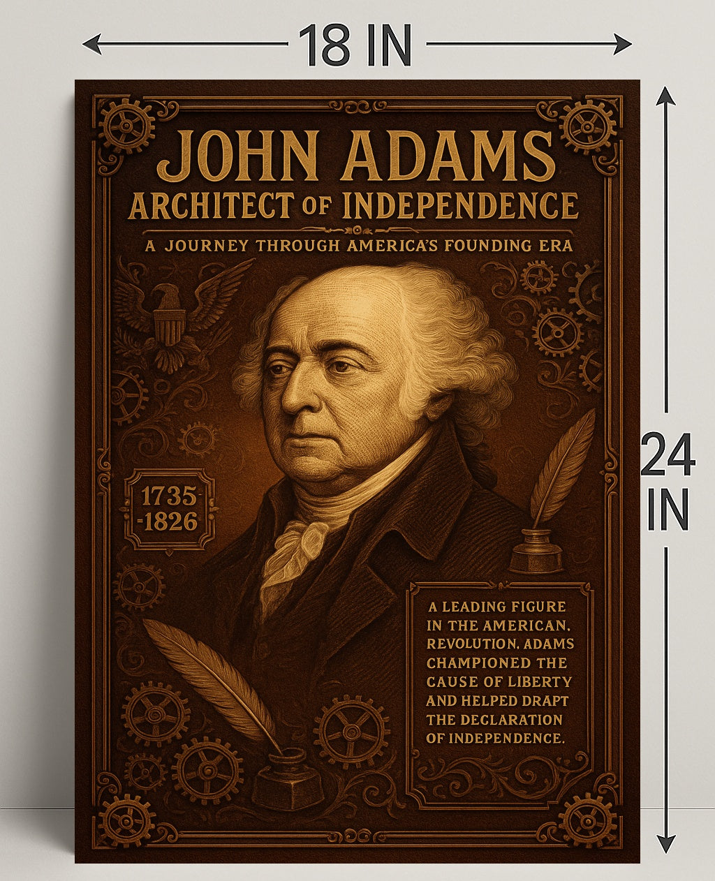 John Adams Architect Of Independence Poster PosterGoat