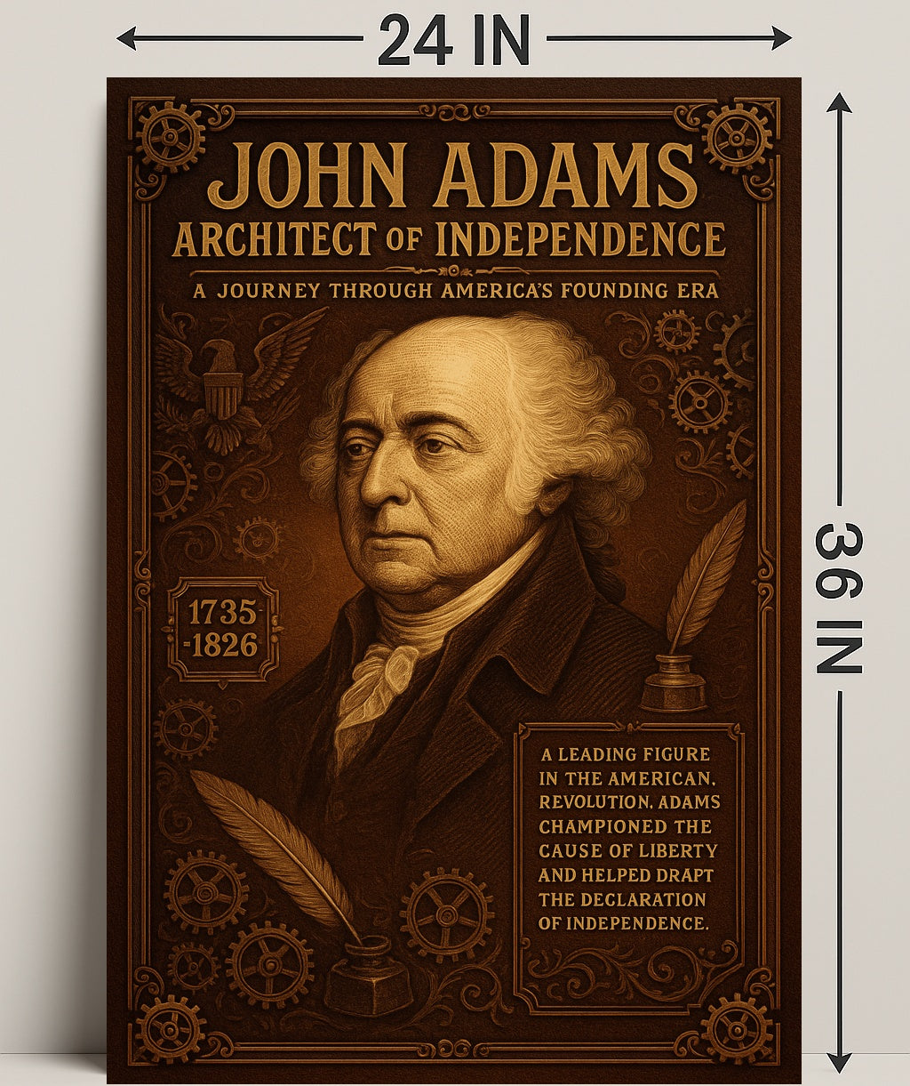 John Adams Architect Of Independence Poster PosterGoat
