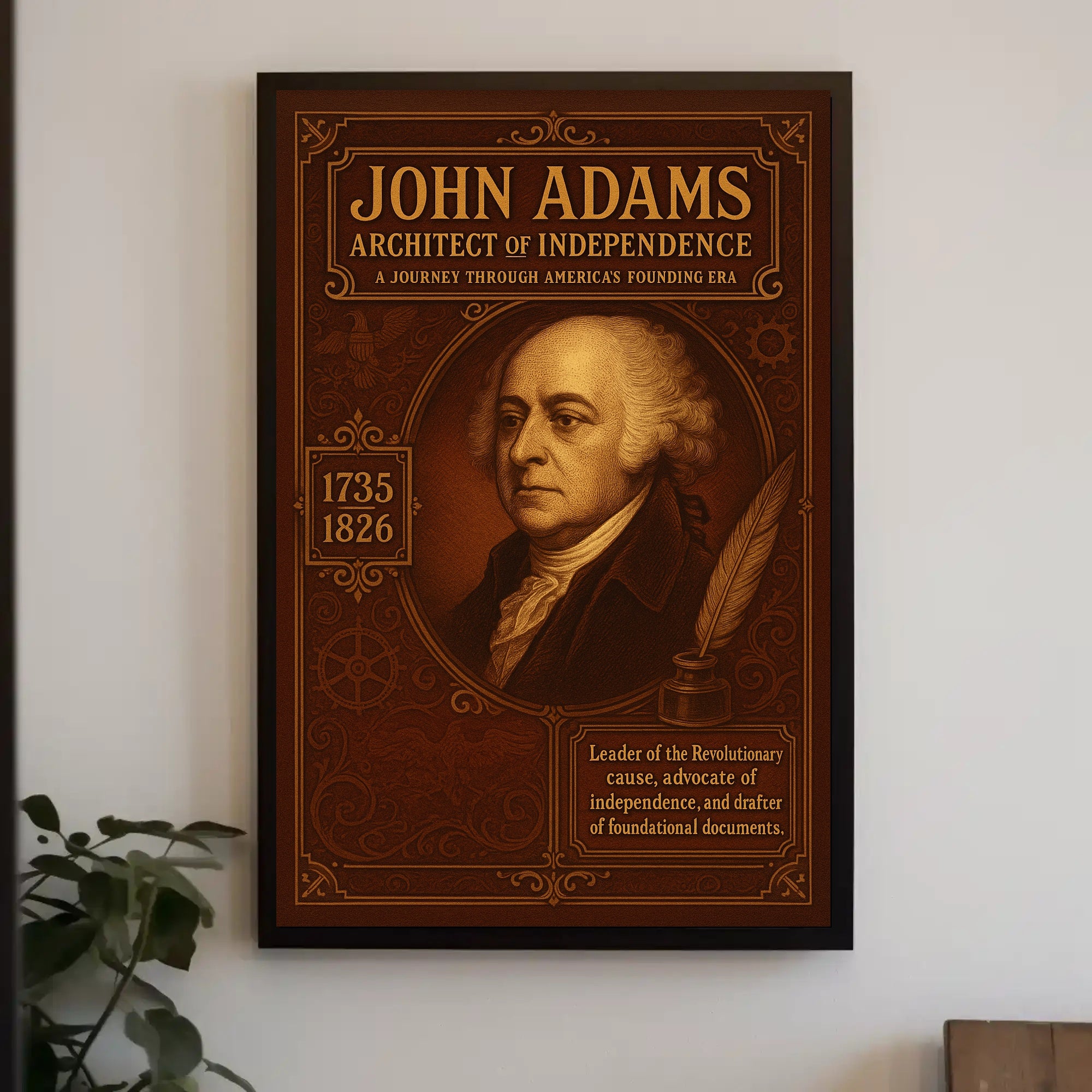 John Adams Architect of Independence Poster PosterGoat