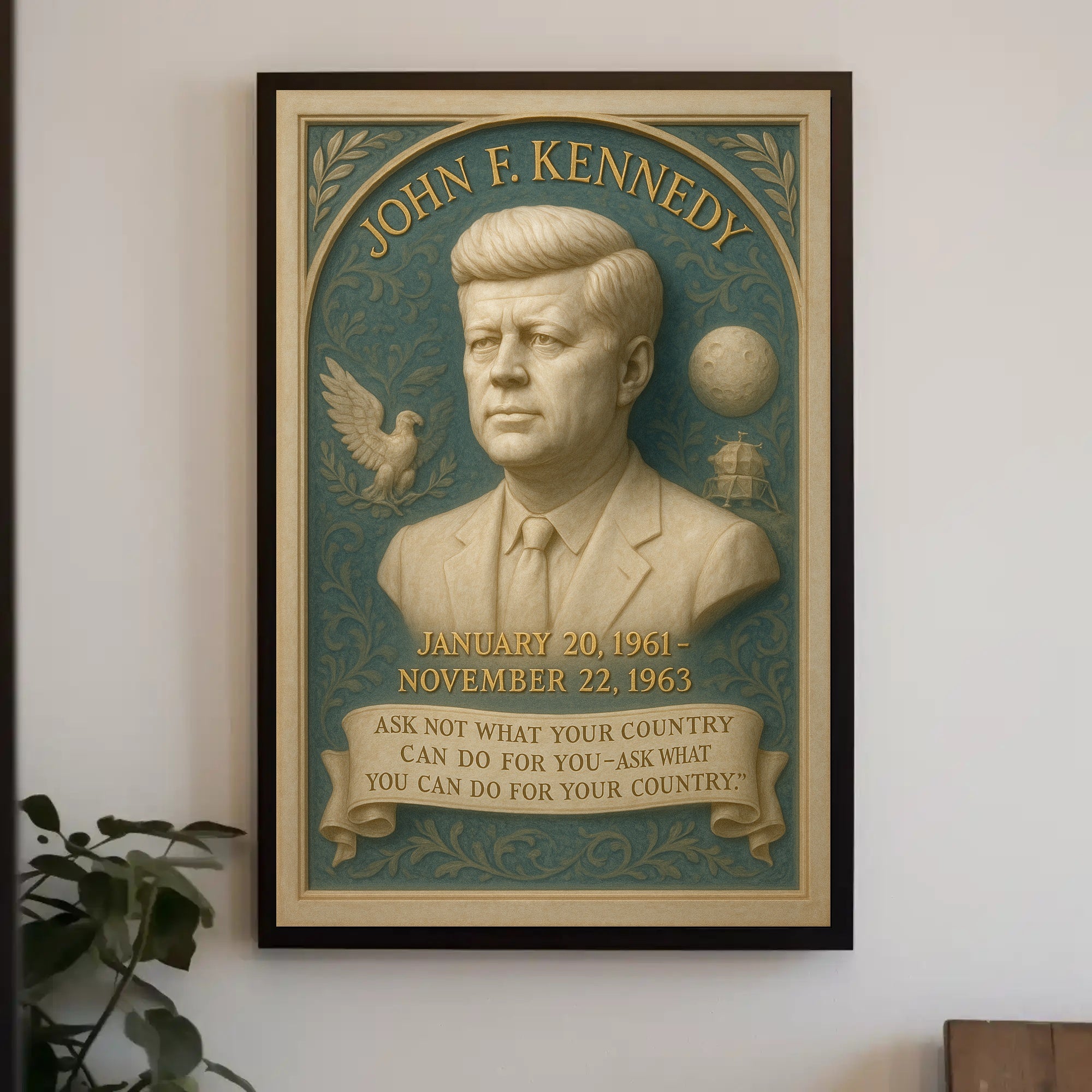 John F. Kennedy 35th President Poster PosterGoat