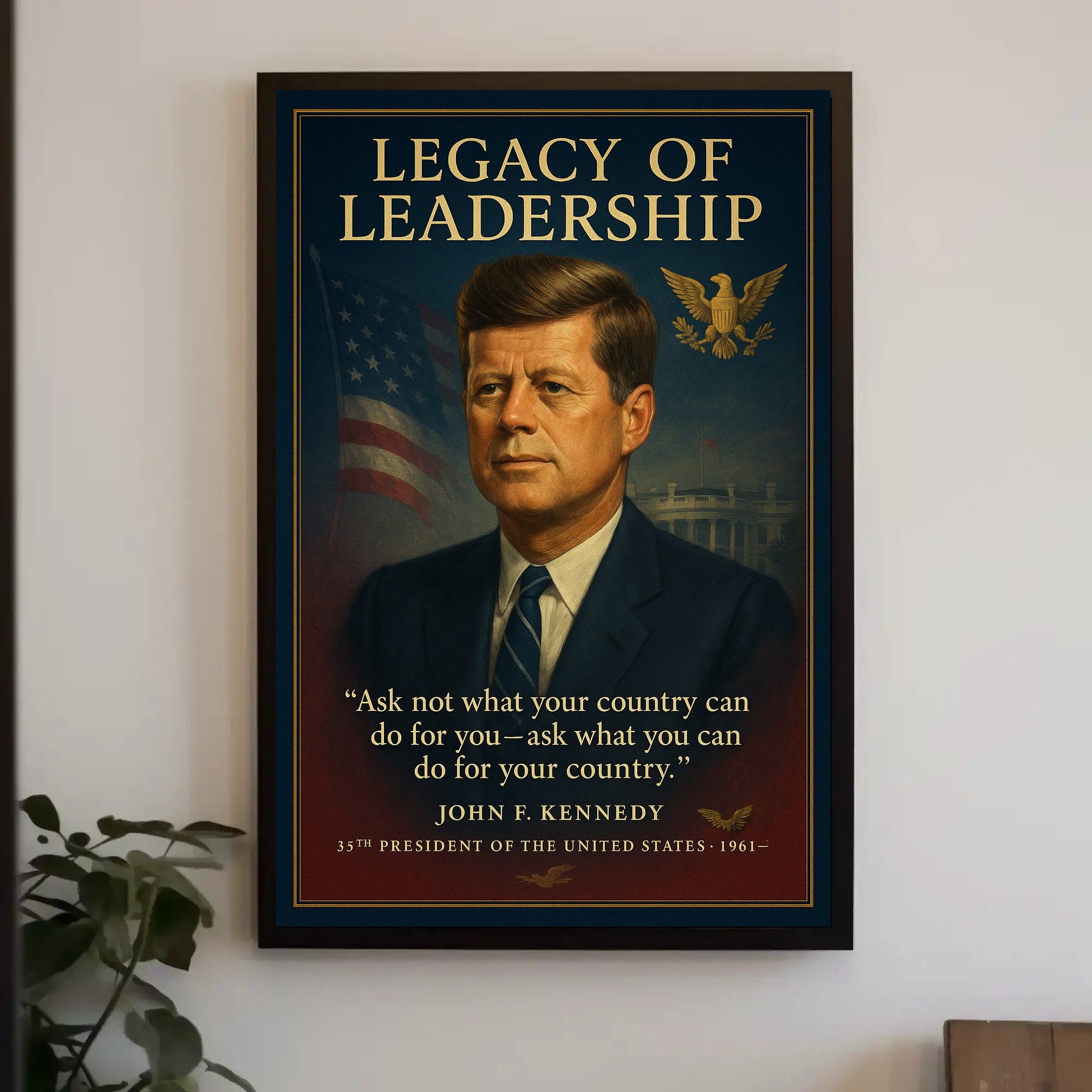 John F. Kennedy 35th President Poster PosterGoat