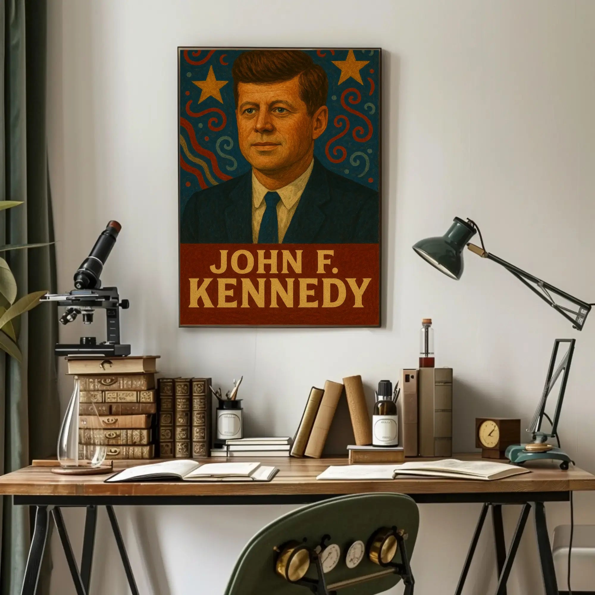 John F. Kennedy Legacy Tribute Political Poster PosterGoat