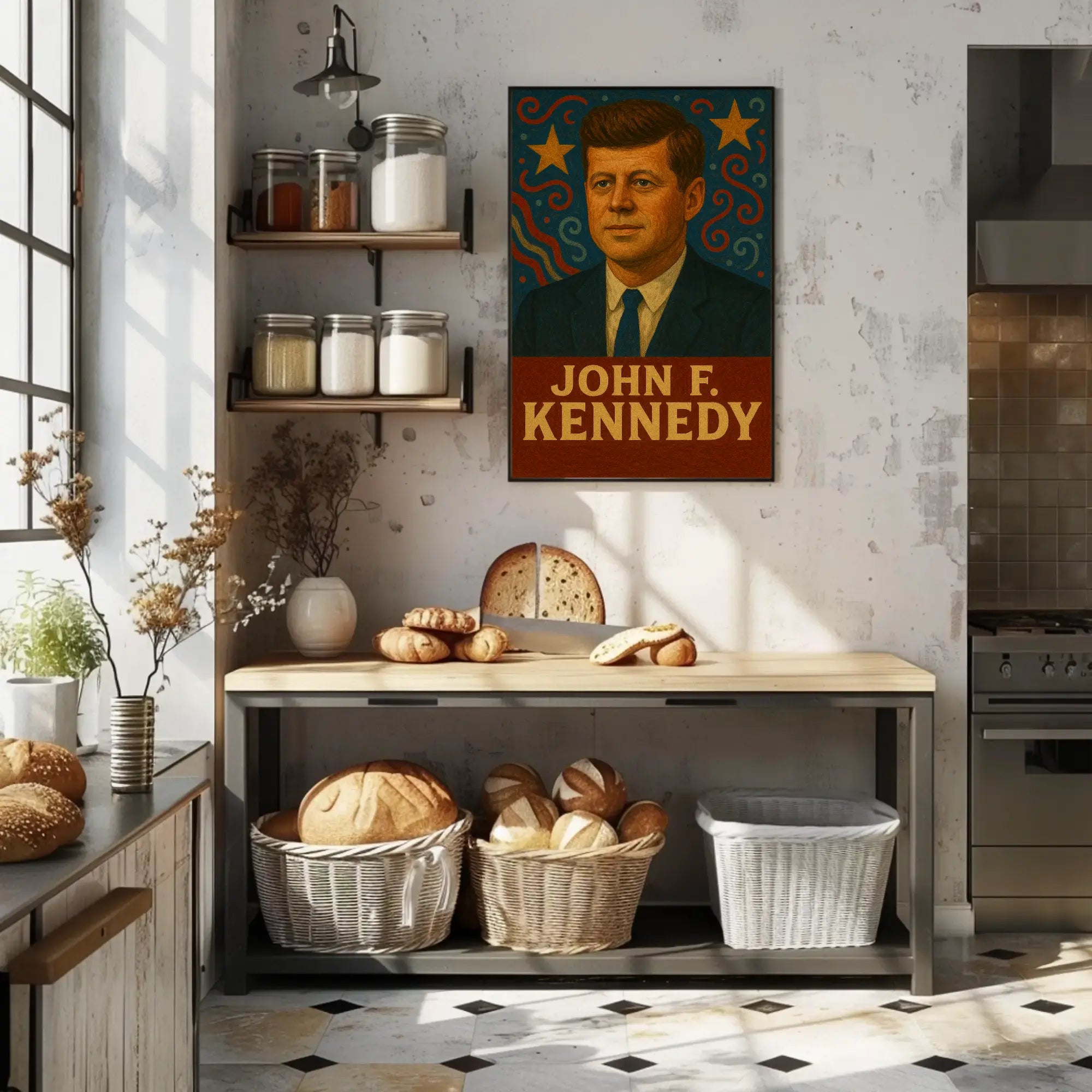 John F. Kennedy Legacy Tribute Political Poster PosterGoat