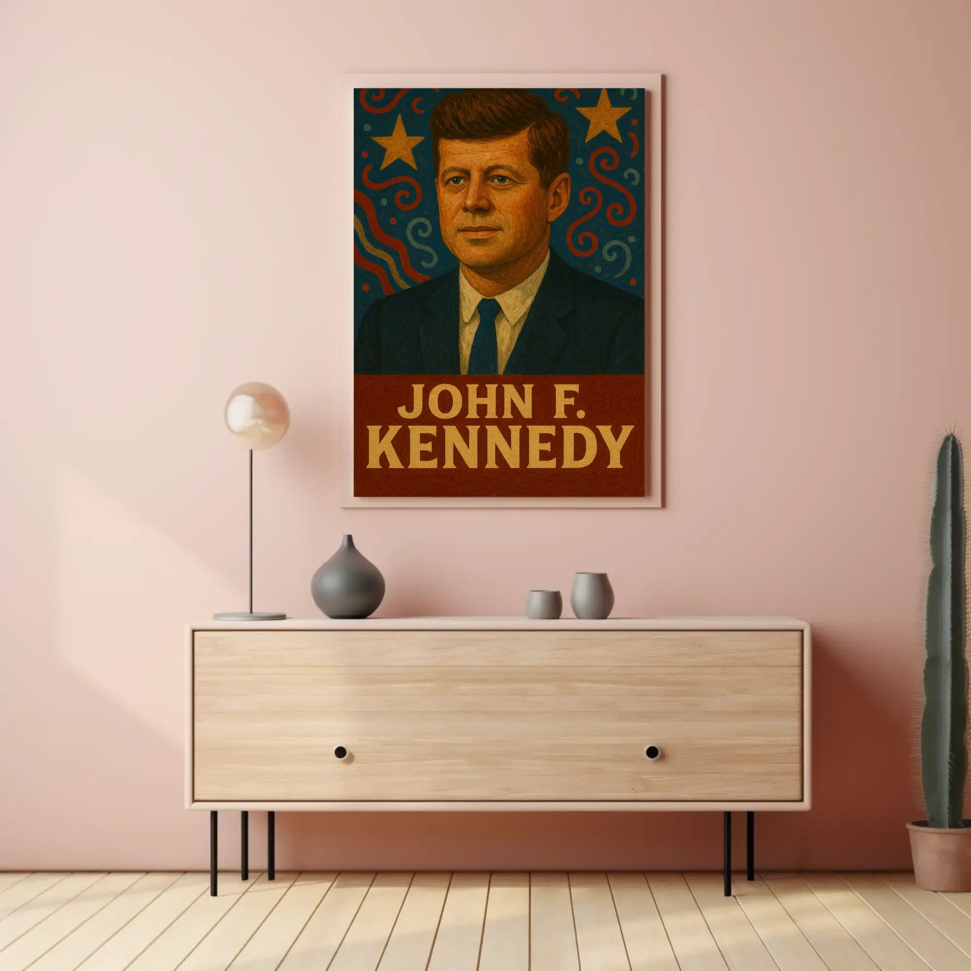 John F. Kennedy Legacy Tribute Political Poster PosterGoat